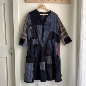 Magnolia Pearl distressed hand sewn patchwork dress